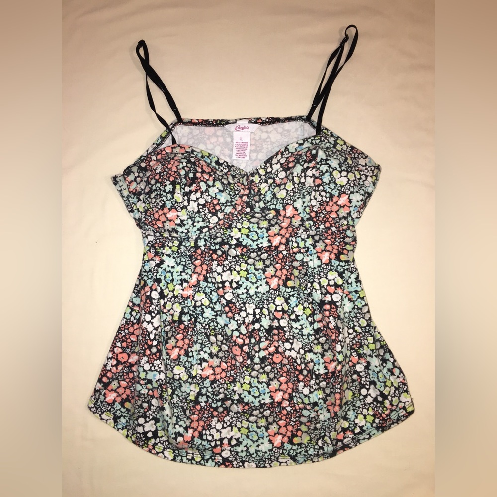 Candie’s Floral Tank Top